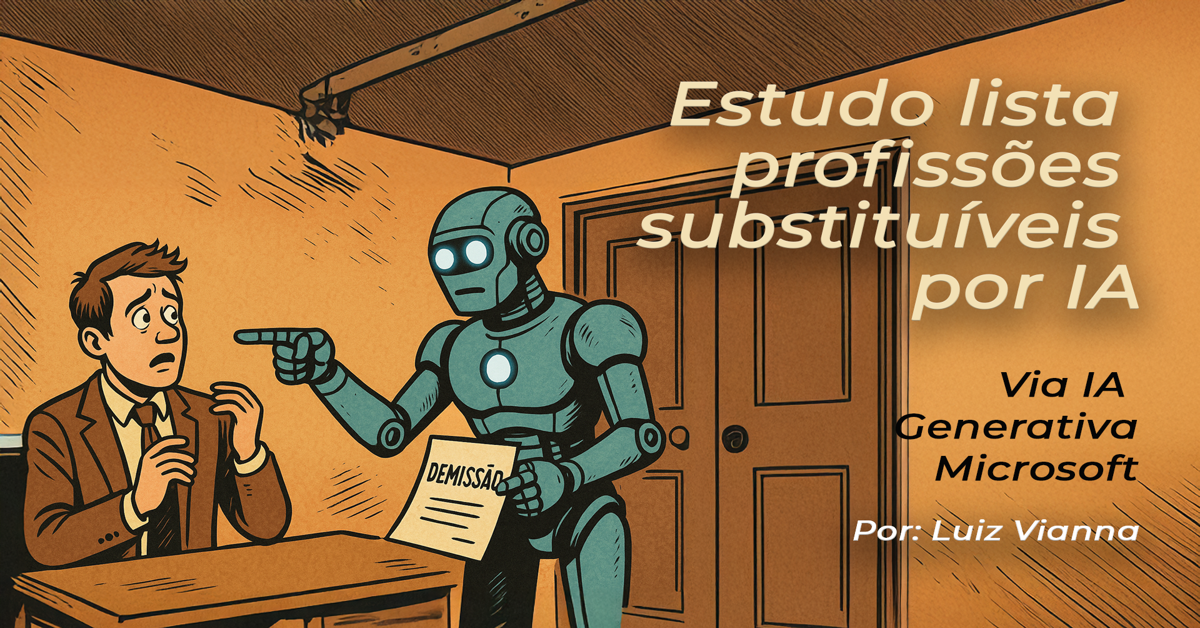 Estudo lista profissões substituíveis por IA